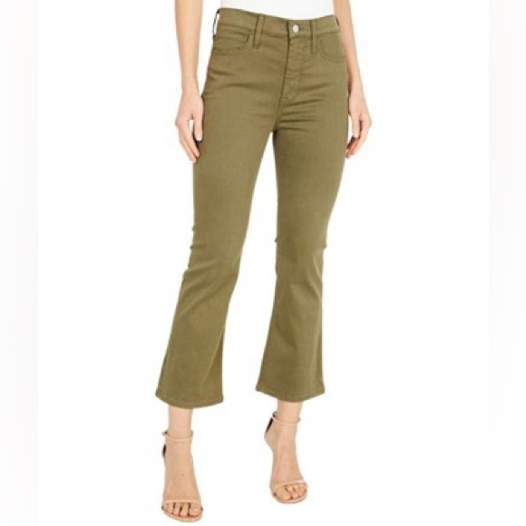 J Crew Garment-Dyed Demi-Boot Crop Pant
